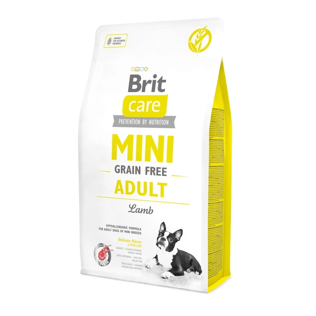 Сухой корм для собак Brit Care GF Mini Adult Lamb 2 кг (8595602520107) - изображение 1