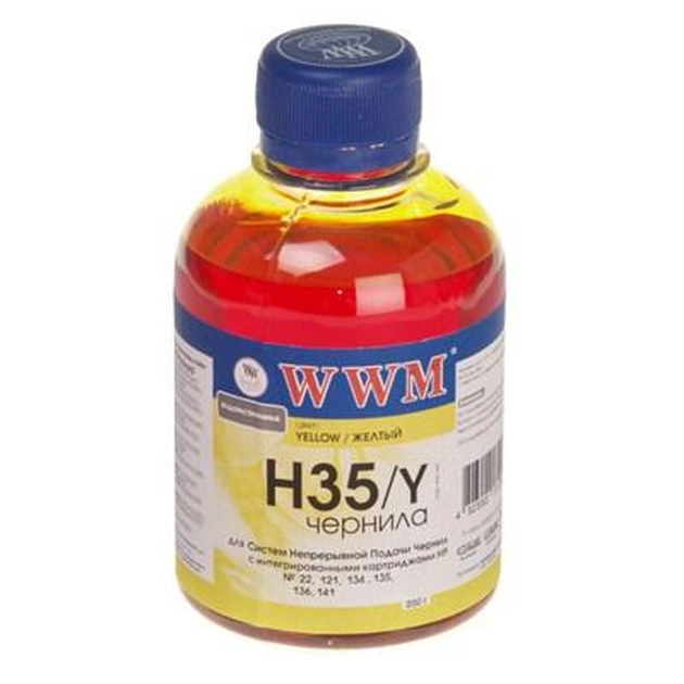 Чорнило WWM HP № 22/121/134/135/136/141 yellow (H35/Y) - зображення 1