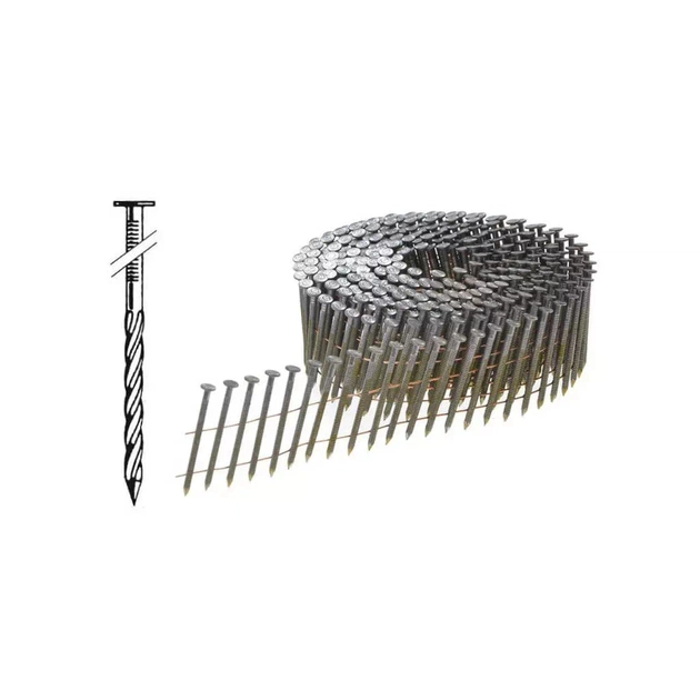 Цвяхи Bostitch F, для барабанних обойм, L=90мм, d=3.0мм, d капелюшка 7.2мм, 4500 шт (F300SP90Q) - зображення 1