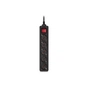 Мережевий фільтр живлення REAL-EL RS-PROTECT M 10m, black (EL122300037) - уменьшенное изображение 1