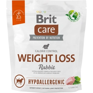 Сухий корм для собак Brit Care Dog Hypoallergenic Weight Loss з кроликом 1 кг (8595602559183) зображення 1