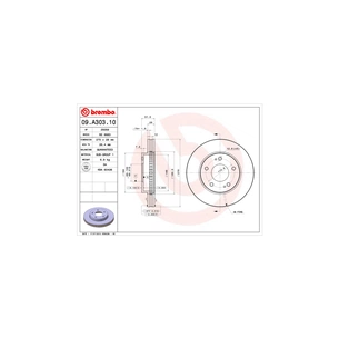 Гальмівний диск Brembo 09.A303.10 зображення 1