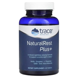 Вітамінно-мінеральний комплекс Trace Minerals Спокійний сон та відновлення, NaturalRest Plus+, 60 таблеток (TMR-00261) зображення 1