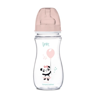 Пляшечка для годування Canpol babies антиколькова EasyStart - Toys з широким отвором 300 мл (35/222_pin) зображення 1