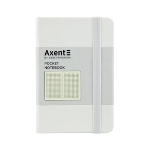 Книга записна Axent Partner 95х140 мм в клітку 96 аркушів Біла (8301-21-A) зображення 1