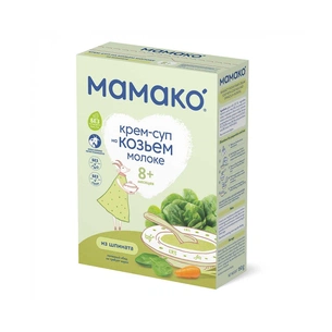 Дитяча каша MAMAKO Крем-суп зі шпинату на козячому молоці 150 г (4670017090255) зображення 1