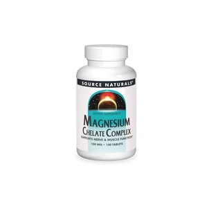 Мінерали Source Naturals Магній Хелат, 100 мг, Magnesium Chelate Complex, 100 таблеток (SN0317) зображення 1