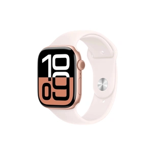 Смарт-годинник Apple Watch Series 10 GPS 46mm Rose Gold Aluminium Case with Light Blush Sport Band - M/L (MWWU3QH/A) изображение 1