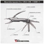 Мультитул TheGeneral Ergo One у чохлі графітовий (1100TG-11) - зменшене зображення 4