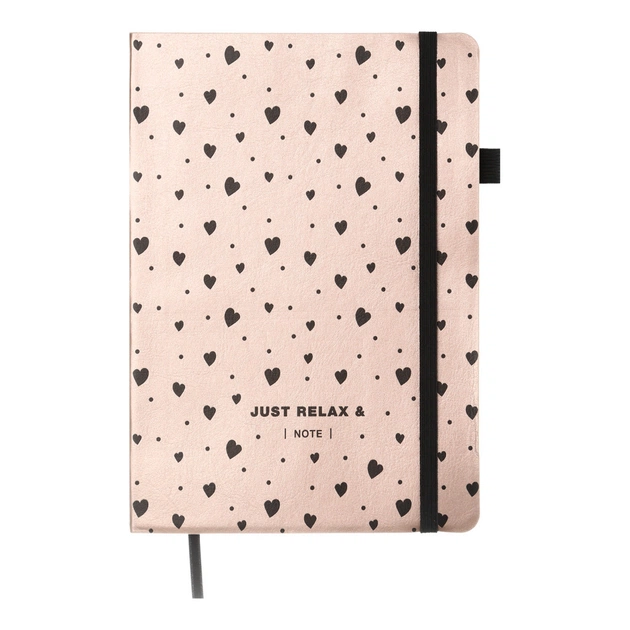 Книга записная Buromax Relax А5 96 листов, без линовки розовое золото (BM.295001-10) - изображение 1
