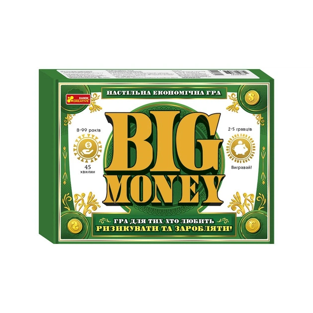 Настольная игра Ранок Экономическая игра. Big Money (4823076148751) - изображение 1