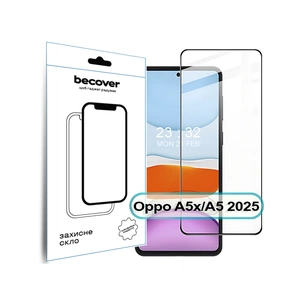 Скло захисне BeCover Oppo A5x / A5 2025 (4G/5G) Black (713931) зображення 1