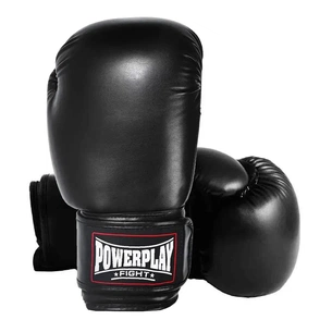 Боксерські рукавички PowerPlay 3004 Classic Чорні 6 унцій (PP_3004_6oz_Black) зображення 1