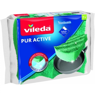 Губки кухонные Vileda Pur Active 2 шт. (4023103083943) изображение 1