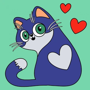 Картина по номерам Santi Котик 25*25 см (954595) зображення 1