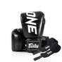 Боксерські рукавички Fairtex BGV1-ONE (натуральна шкіра) Black 16 унцій (бинти в комплекті) (BGV1-ONE_16oz_Black) - зменшене зображення 2