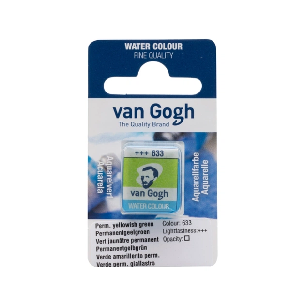 Акварельні фарби Royal Talens Van Gogh (633), Перм. жовто-зелений, кювета (8712079419462) - зображення 1