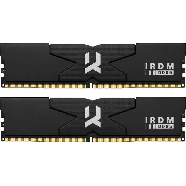 Модуль памяти для компьютера DDR5 64GB (2x32GB) 6400 MHz IRDM Black Goodram (IR-6400D564L32/64GDC) - изображение 1