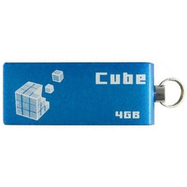 USB флеш накопичувач Goodram 4GB Cube Blue USB 2.0 (PD4GH2GRCUBR9) - изображение 1