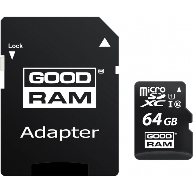 Карта пам'яті Goodram 64GB microSDXC Class 10 (M1AA-0640R12) - зображення 1