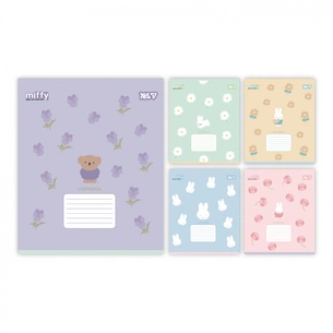 Зошит Yes Miffy Flowers А5 12 аркушів клітинка (768708) зображення 1