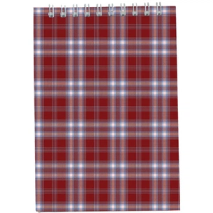 Блокнот Buromax spiral top, А5, 48sheets, square, burgundy (BM.2470-13) зображення 1