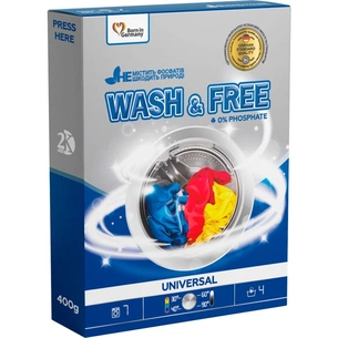 Пральний порошок Wash&Free Universal 400 г (4262396140920) зображення 1