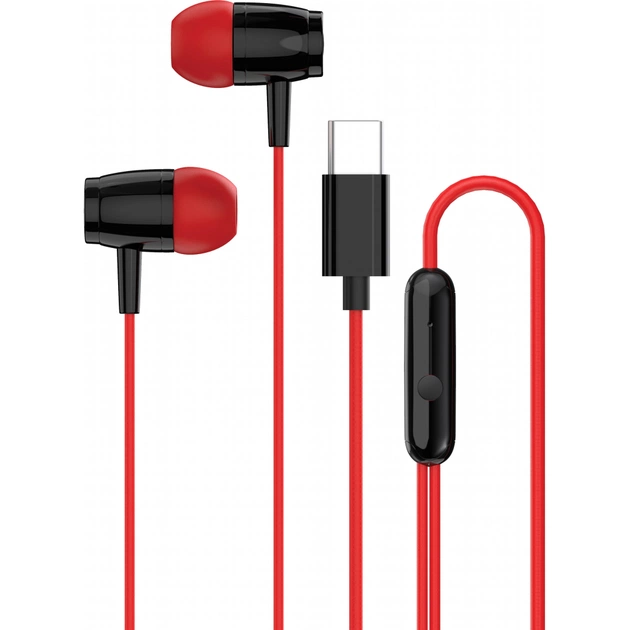 Наушники Canyon SEP-5 Type-C Red (CNS-CEP5R) - изображение 1