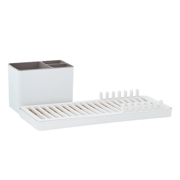 Сушарка для посуду Алеана Міні Плюс біла троянда (алн 169077/біла роза) - picture 1