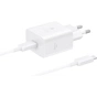 Зарядний пристрій Samsung USB-C 45W + cable USB-C to USB-C white (EP-T4511XWEGEU) - зменшене зображення 1