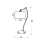 Настільна лампа Candellux 41-04239 DRAGA (41-04239) - зменшене зображення 2