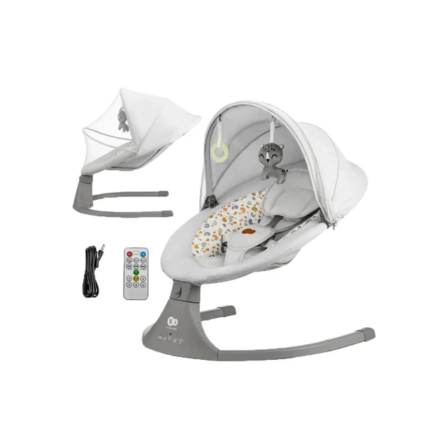 Крісло-гойдалка Kinderkraft Lumi 2 Light Grey (5902533925018) - picture 6