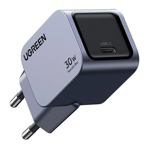 Зарядний пристрій Ugreen USB-C PD30W GaN X703 gray (35006) зображення 1