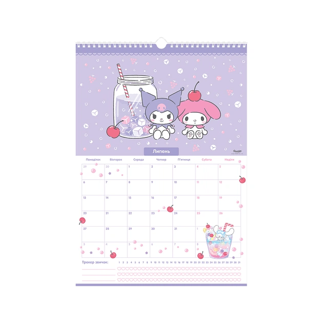 Календарь Kite планер настенный Hello Kitty 2026 год (HK26-440) - изображение 8