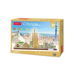 Пазл Cubic Fun Трехмерная головоломка-конструктор City Line Barcelona (MC256h) изображение 1