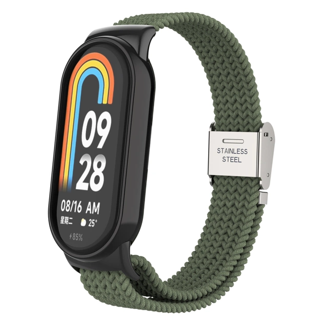 Ремінець до фітнес браслета Armorstandart Braided Solo Loop для Xiaomi Smart Band 10/9/8 Khaki (ARM86882) - зображення 1