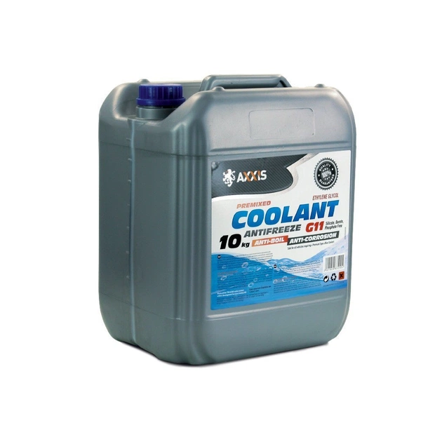 Антифриз AXXIS BLUE G11 Сoolant 10кг (AX-2012) - изображение 1