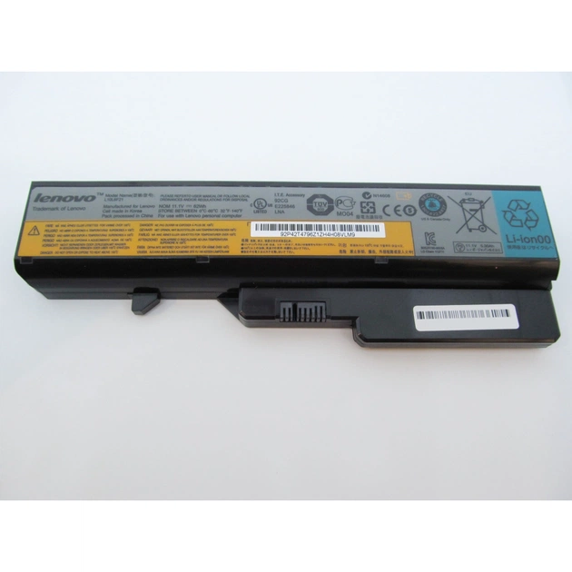 Акумулятор до ноутбука Lenovo IdeaPad G460 L10P6F21 5600mAh (62Wh) 6cell 11.1V Li-ion (A41977) - зображення 1