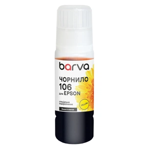 Чорнило Barva Epson 106 70 мл, Yellow, OneKey, water-soluble (E106-785e) зображення 1