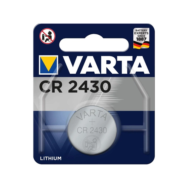 Батарейка Varta CR 2430 Lithium * 1 (06430101401) - изображение 1