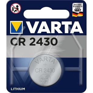 Батарейка Varta CR 2430 Lithium * 1 (06430101401) зображення 1