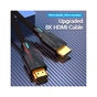 Кабель мультимедійний HDMI M to HDMI M 2.0m 8K cotton braided black Vention (AAUBH) - зменшене зображення 2