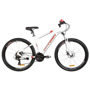 Велосипед Optimabikes 27.5" F-1 AM DD рама-18" 2019 біло-червоний (OPS-OP-27.5-030) зображення 1