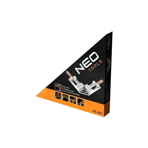 Струбцина Neo Tools кутова, алюмінієва, дві напрямні 75 мм, 70х70мм (45-491) - picture 5