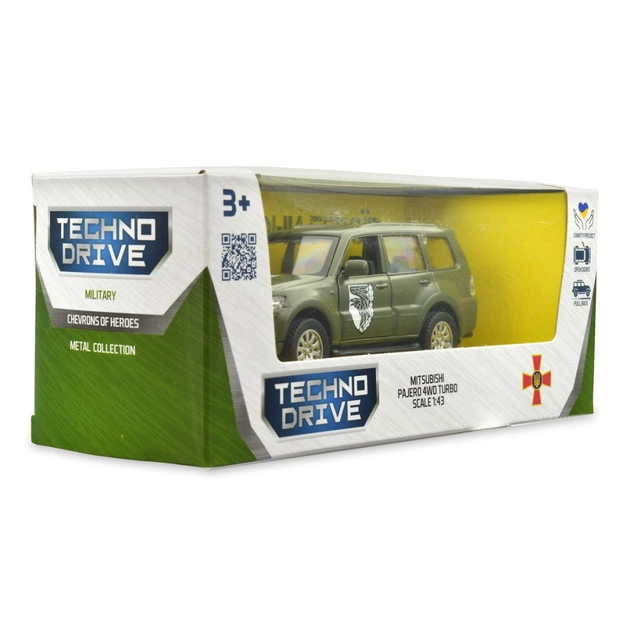 Машина TechnoDrive Автомодель серії Шеврони Героїв - Mitsubishi Pajero 4WD Tubro - 93 ОМБр (250283M) - picture 7