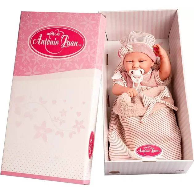 Пупс Antonio Juan Карла в ковдрі з м'яким вініловим тілом 42 см (5081) - picture 5