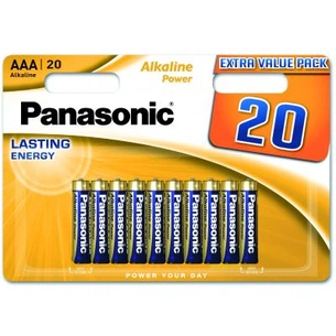 Батарейка Panasonic AAA LR03 Alkaline Power * 20 (LR03REB/20BW) зображення 1