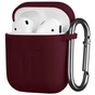 Чохол для навушників 2E для Apple AirPods Pure Color Silicone Imprint 1.5 мм Marsala (2E-AIR-PODS-IBSI-1.5-M) - зменшене зображення 2