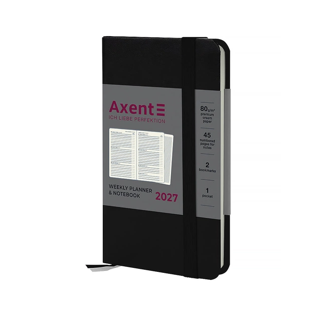 Тижневик Axent 2027 Pocket Strong, 90х150, чорний (8508-27-01-A) - зображення 1