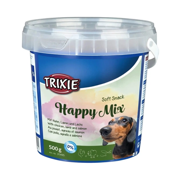 Ласощі для собак Trixie Happy Mix 500 г (асорті) (4011905314952) - зображення 1